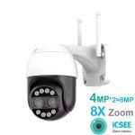 دوربین تحت شبکه دو لنز زوم دار icsee